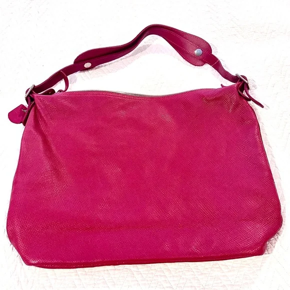 Longchamp raspberry shoulder handbag - Picture 2 of 2
